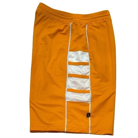 AIR JORDAN DRI-FIT Men's Shorts Polyester Orange White Stretchable Waist Size XL - Picture 6 of 11